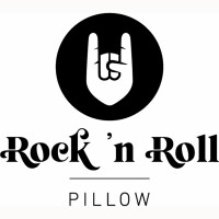 Rock `n Roll Pillow (mittelfest) | Daunen- Federkissen 70% Federn, 30% Daunen mit hochwertiger Stickerei