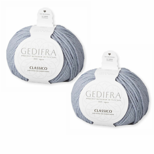 Wolle Gedifra Classico | 100% Merinowolle | 2 Stück je 50g | Farbe 3302