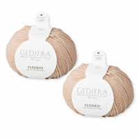 Wolle Gedifra Classico | 100% Merinowolle | 2 Stück je 50g | Farbe 3303