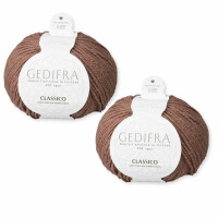 Wolle Gedifra Classico | 100% Merinowolle | 2 Stück je 50g | Farbe 3304