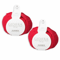 Wolle Gedifra Classico | 100% Merinowolle | 2 Stück je 50g | Farbe 3309