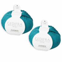 Wolle Gedifra Classico | 100% Merinowolle | 2 Stück je 50g | Farbe 3314